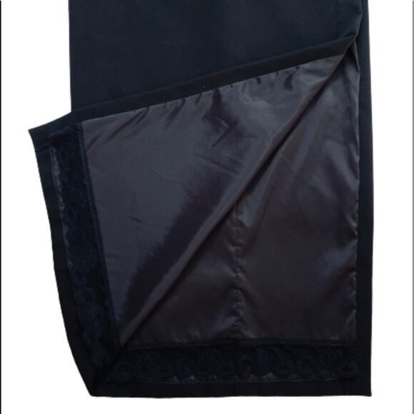 Trina Turk Dress Black One Shoulder Ruffled Neckline Maxi Cocktail Dress Size 2 - Picture 10 of 16